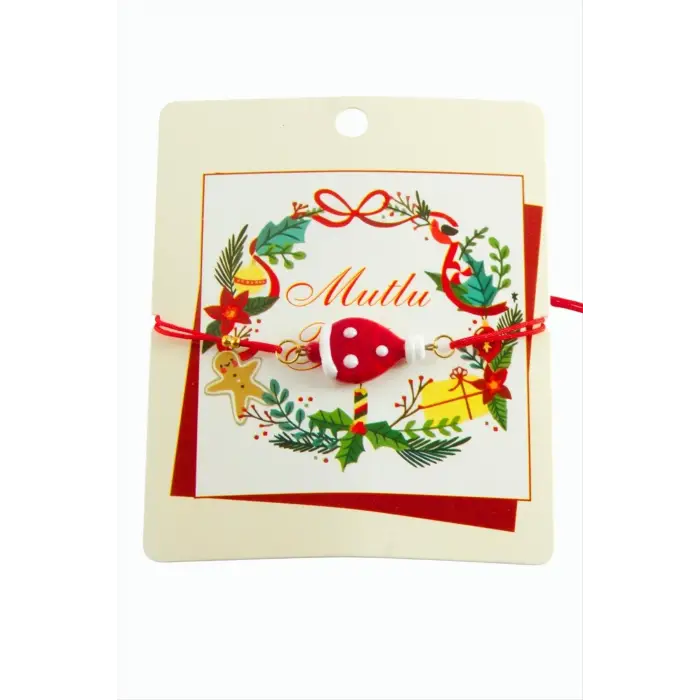 2026 Yılbaşı Cam İp Bilekliği