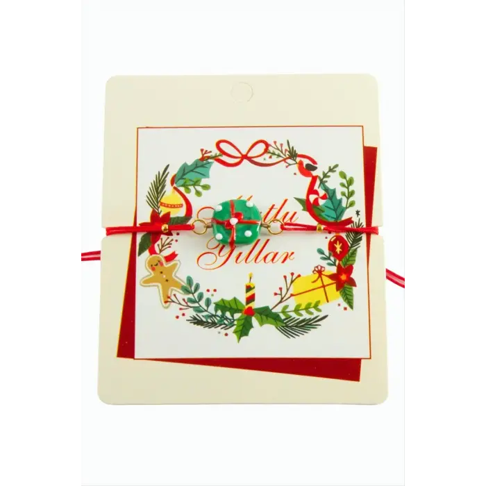 2026 Yılbaşı Cam İp Bilekliği