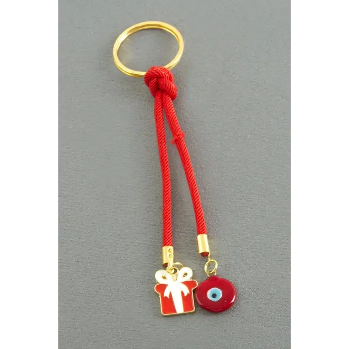 2026 Yılbaşı Camlı İpli Anahtarlık