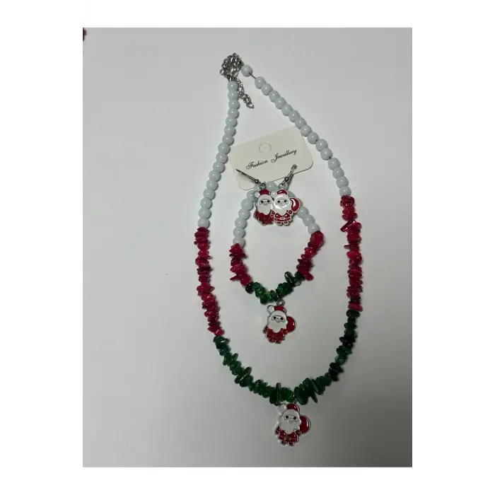 2026 Yılbaşı Doğaltaş Set Kolye