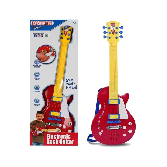 2045831 SUN-BNT-GİTAR ELEKTRONİK TUŞLU TELLİ ASKILI KRMZ