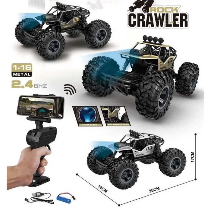 2095 1 16 4X4 Wifi Kameralı Rock Crawler  -Gepettoys