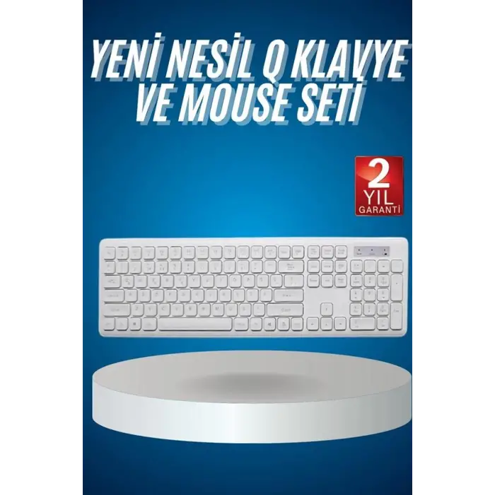 2.4 Ghz Wireless Kablosuz Klavye Mouse Seti Tv Pc Uyumlu