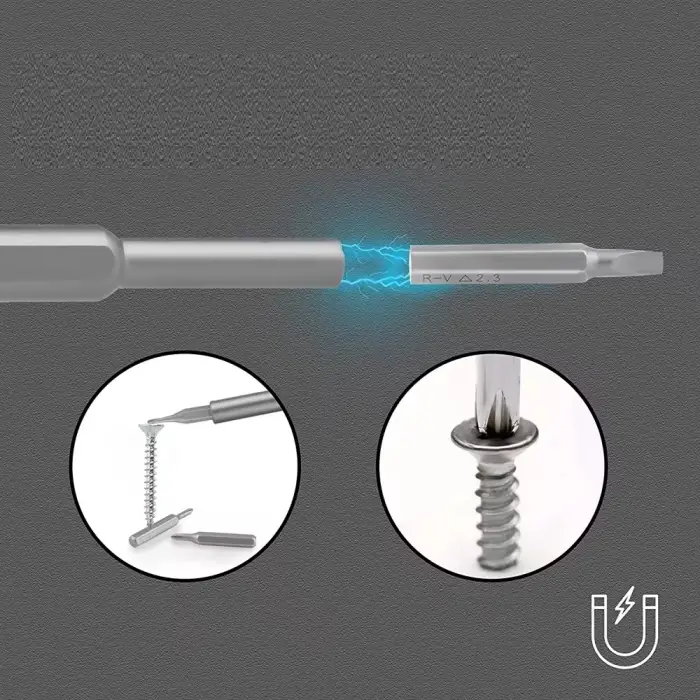 25 Parça Çok Fonksiyonlu Hassas Tornavida Seti – Telefon Tablet Elektronik Tamir Tornavida Seti (336336)