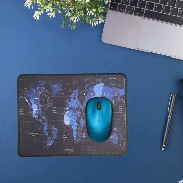 25x32 cm Küçük Boy Mouse Pad Dünya Haritası