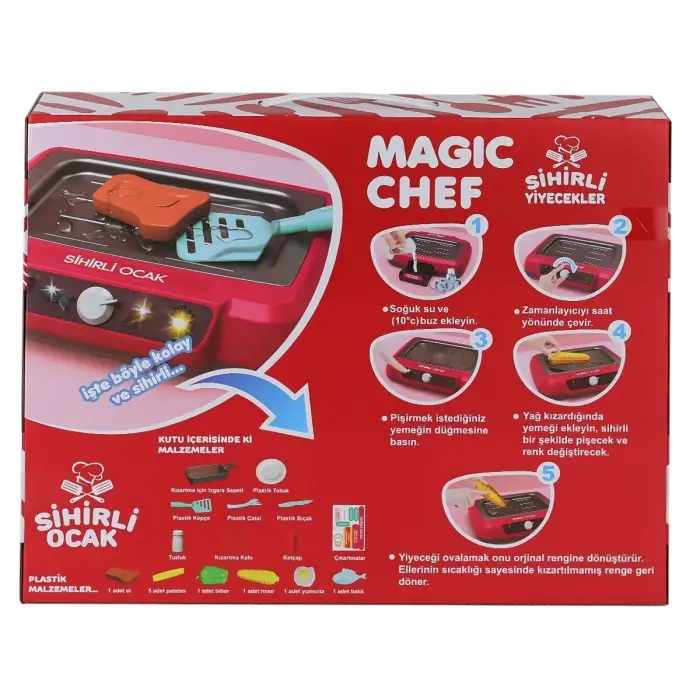 2A550 Magic Chef Barbekü Ocak Seti -Limon Oyuncak