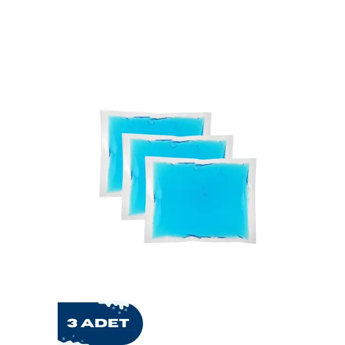 3 Adet Soğuk Sıcak Jel Kompres, Yaralanma Soğutucu Isıtıcı 13x13