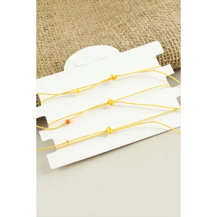 3 Adet Yıldız Yonca Kum Boncuk Bileklik