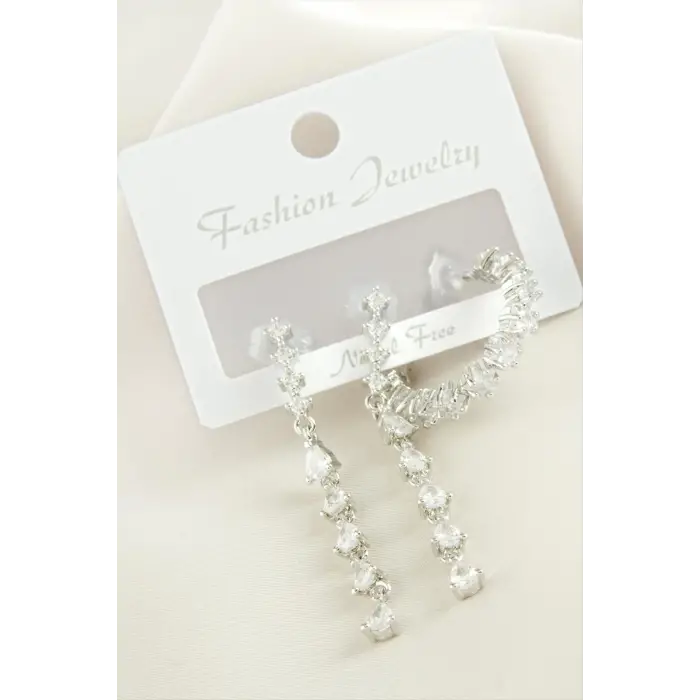 3 Adet Yıldız Zirkon Taşlı Küpe