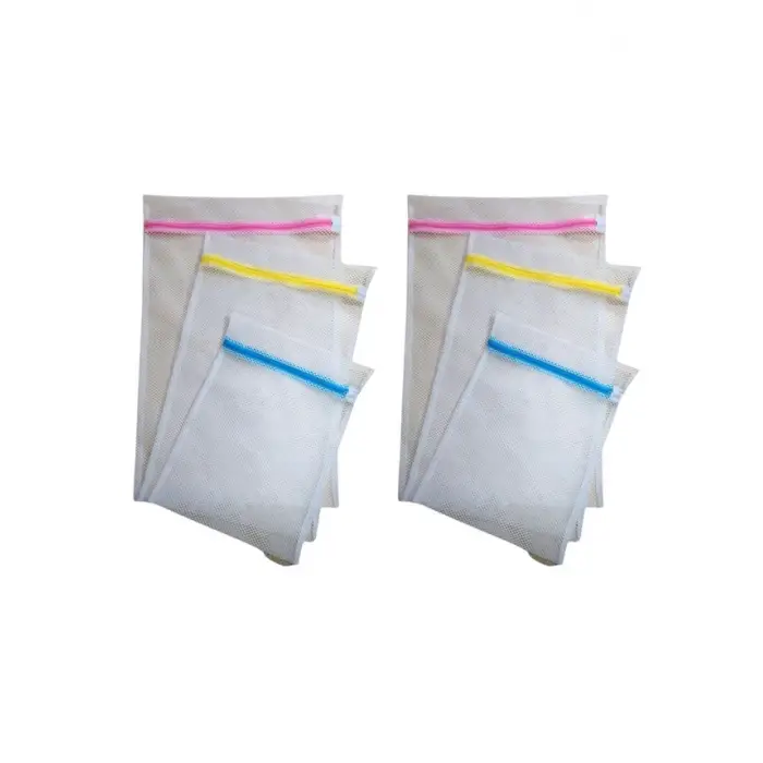 3&amp;#39;lü Çamaşır Yıkama Filesi Set Renkli Fermuarlı Pratik Çamaşır Yıkama Filesi Seti 3 Boy (336336)