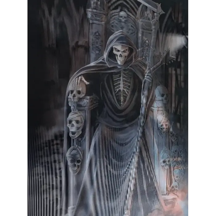 3 Boyutlu Resim 3 Farklı Resim Değişenli Kuru Kafa Tablosu 30x40 Cm