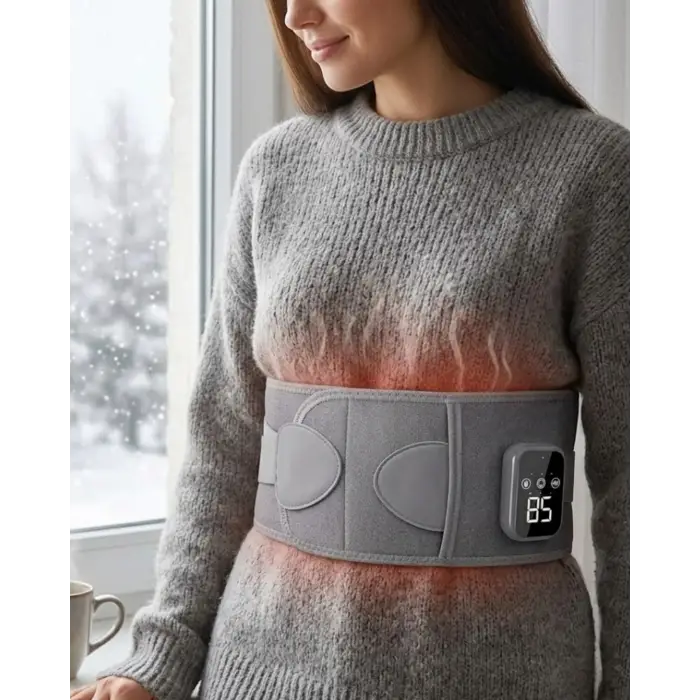3 Kademe Isıtmalı ve Titreşimli Bel Destek Kemeri Ergonomik Tasarım