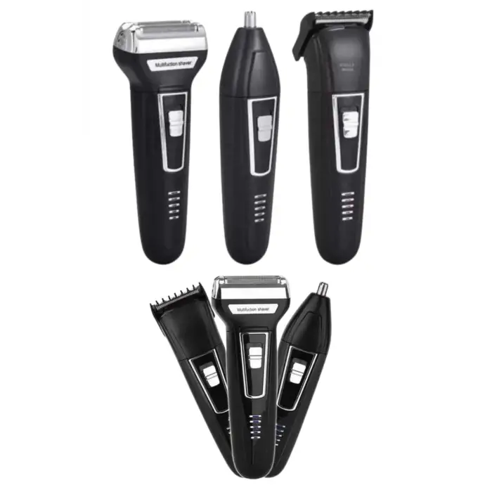 3lü Set Saç Sakal Kesme Traş Makinesi Burun Kılı Alma Tıraş Makinesi