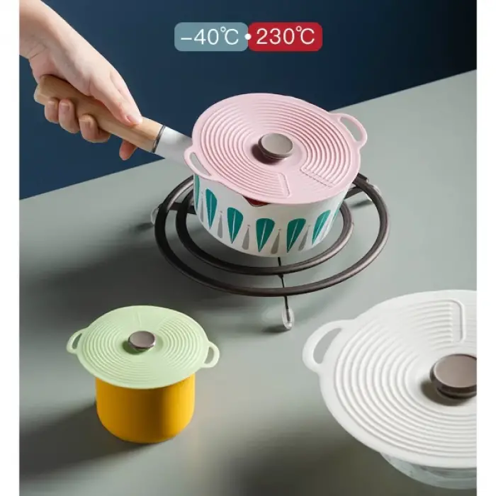 3lü Vakumlu Silikon Kapak Seti