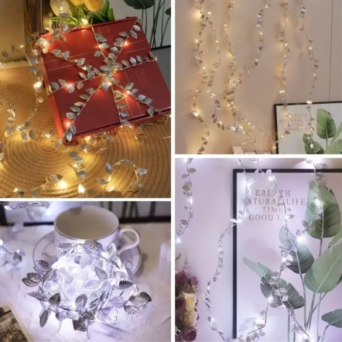 3 Metre Yaldızlı Gümüş LED Işık