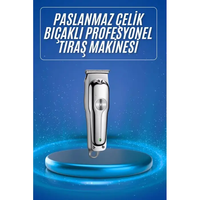 3 Taraklı Saç Sakal Düzeltici Traş Makinesi Seti Paslanmaz Çelik