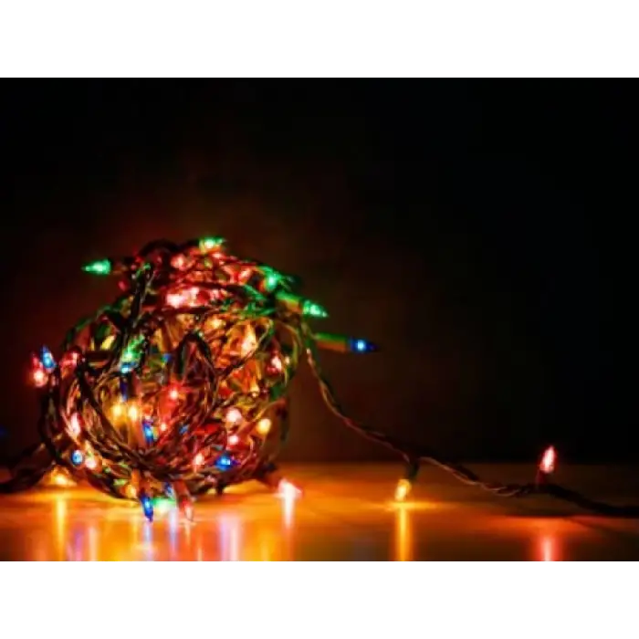 30 Ledli Pirinç Renkli Yılbaşı Ağacı Işığı (336336)