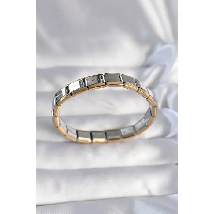 316L Çelik Çift Renk Yazılı Nomination Bileklik