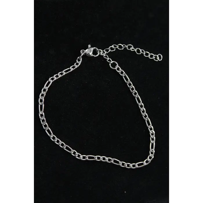316L Çelik Figaro Model Gümüş Renk Erkek Bileklik