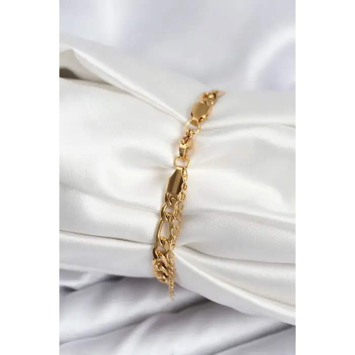 316L Çelik Gold Renk Oval Yazı Yazmaya Uygun Kadın Bileklik