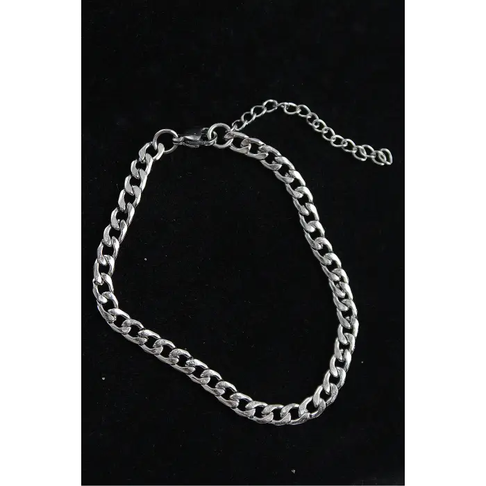 316L Çelik Klasik Model Gümüş Renk Erkek Bileklik