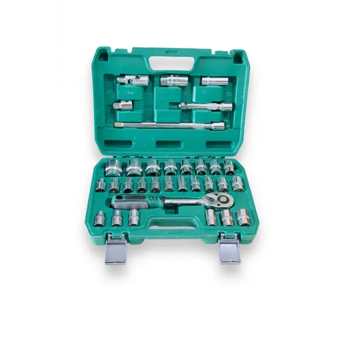 32 Parça Profesyonel Lokma Takımı 1/2 Cr-v Çeliği (32 Parça)