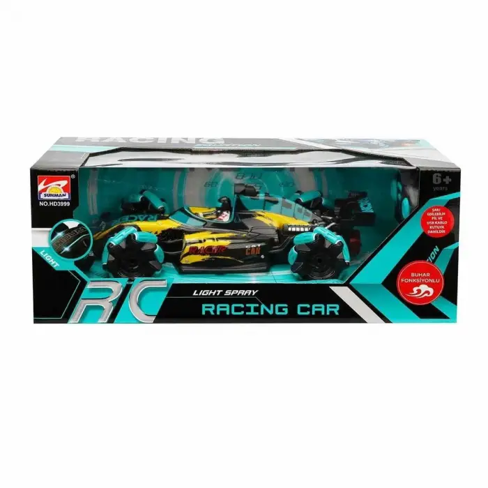 3292 Uzaktan Kumandalı Equation USB Şarjlı Buhar Çıkaran Yarış Arabası 35 cm 1:14