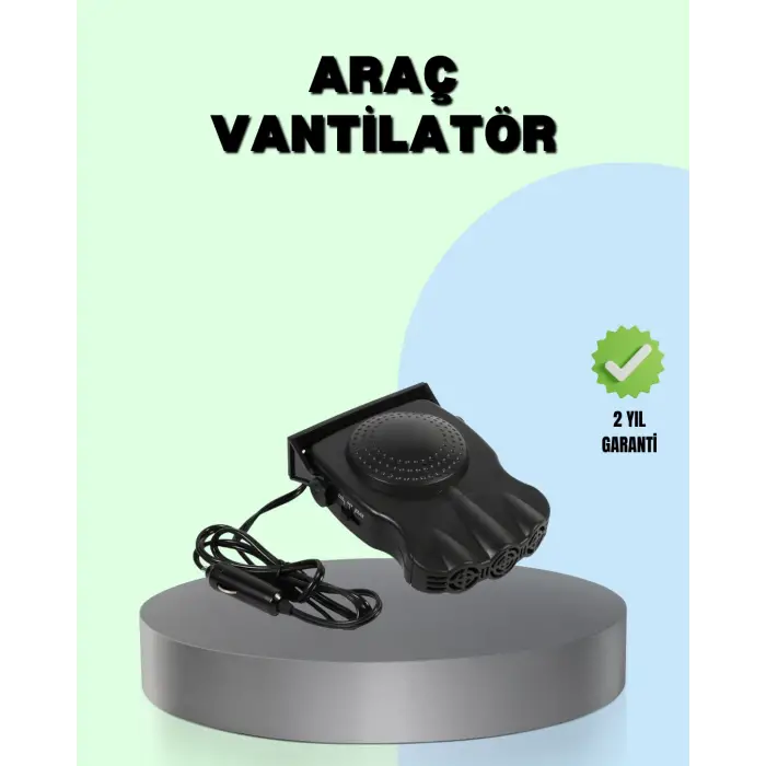 360° Ayarlanabilir Araç İçi Isıtıcı ve Fan