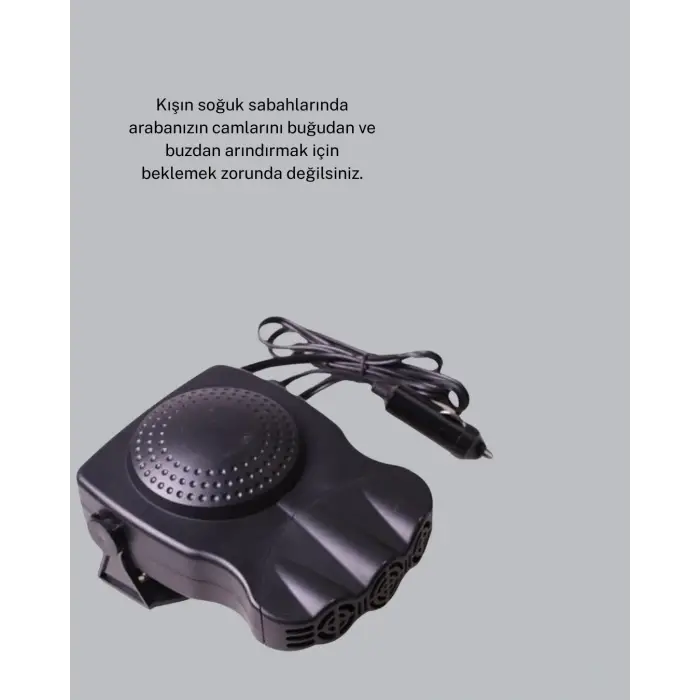 360° Ayarlanabilir Araç İçi Isıtıcı ve Fan