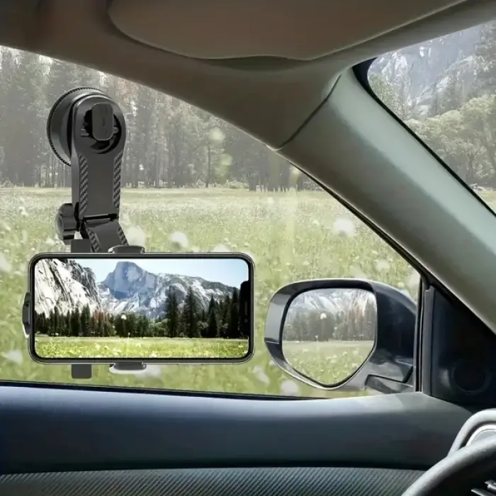 360 Derece Dönebilen Vakumlu Araç Telefon Tutucu