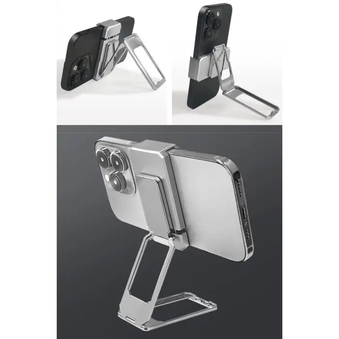 360 Derece Dönen Tüm Telefon Tipleri İle Uyumlu Metal Telefon Standı Braket