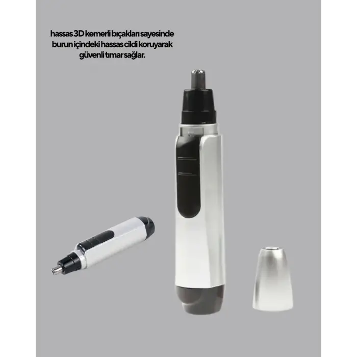 3D Bıçaklı Burun ve Kulak Tıraş Makinesi Pil ile Çalışan Taşınabilir Model