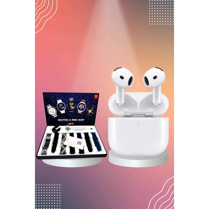 3.Nesil TWS Bluetooth Kulaklık Bluetooth Bağlantılı Akıllı Saat Amoled Ekran Plastik Hasır Kordon