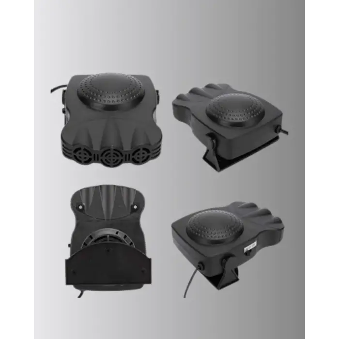 3’ü 1 Arada Araç İçi Isıtıcı ve Fan 150W Güçlü ve 360° Dönebilen Başlıklı