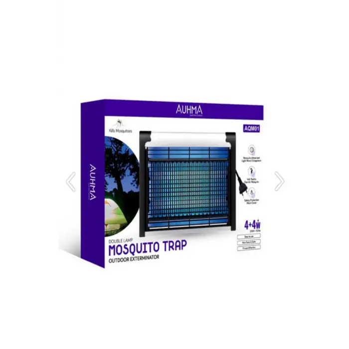 4+4W Ev Kamp Asılabilir UV Işıklı Elektrikli Sivrisinek Öldürücü Sinek Öldürücü Kovucu Sineksavar