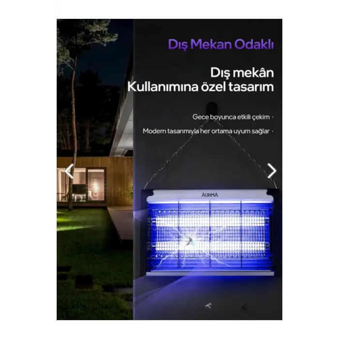 4+4W Ev Kamp Asılabilir UV Işıklı Elektrikli Sivrisinek Öldürücü Sinek Öldürücü Kovucu Sineksavar