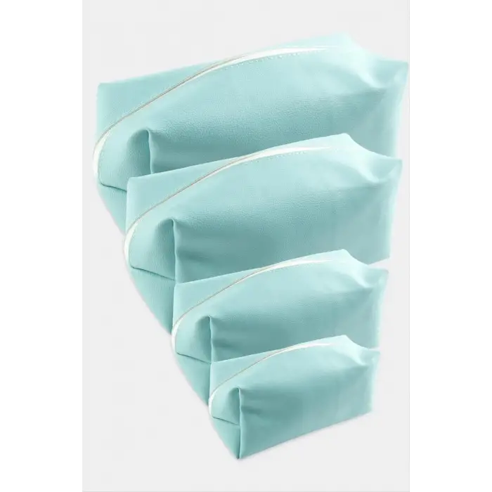 4 Adet El Tutmalı Makyaj Çantası