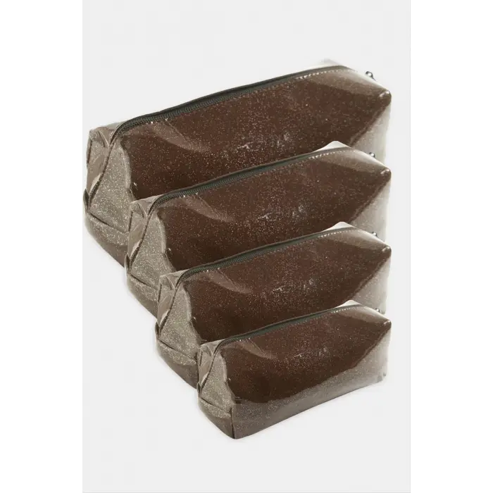 4 Adet El Tutmalı Makyaj Çantası