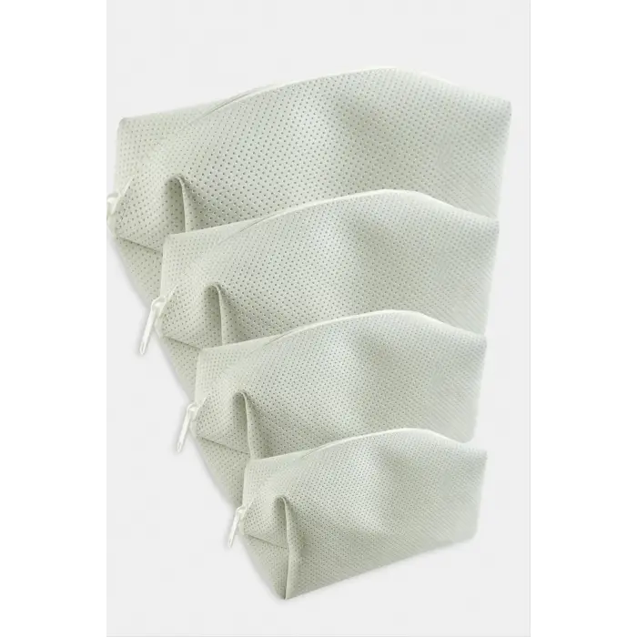 4 Adet El Tutmalı Makyaj Çantası