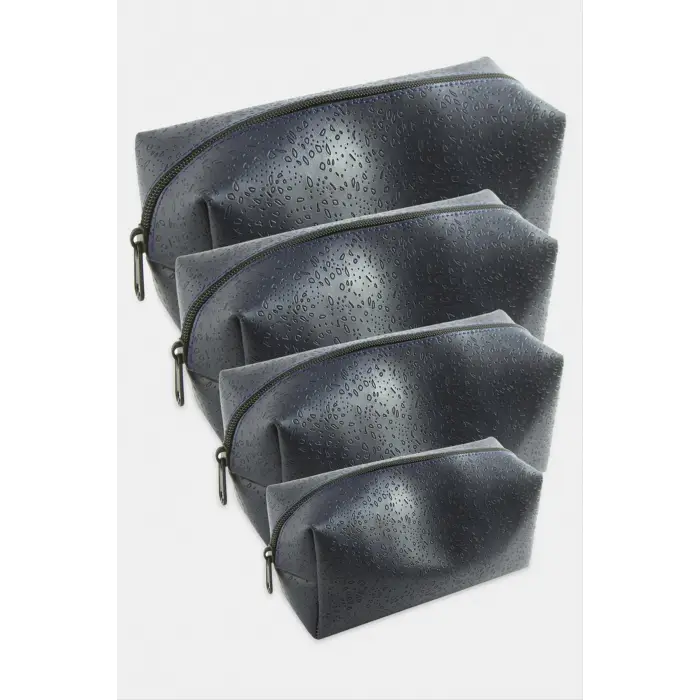 4 Adet El Tutmalı Makyaj Çantası