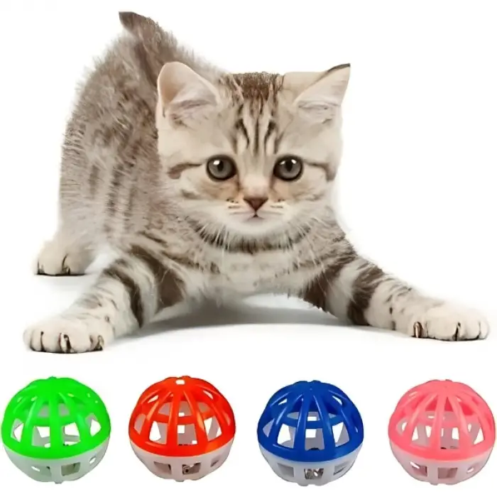4lü Çıngıraklı Top Kedi Oyuncağı