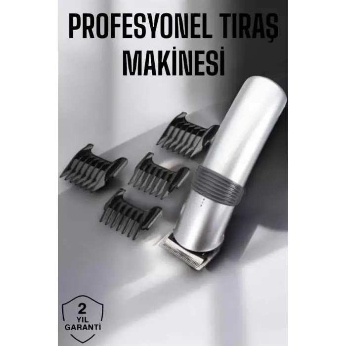 4 Taraklı Taşınabilir Profesyonel Saç Ve Sakal Kesme Tıraş Makinesi
