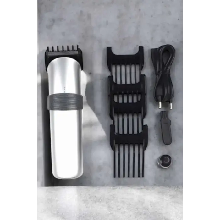4 Taraklı Taşınabilir Profesyonel Saç ve Sakal Kesme Tıraş Makinesi