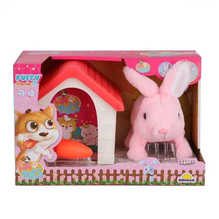 4250 Sesli Hareketli Kulübeli Sevimli Tavşan