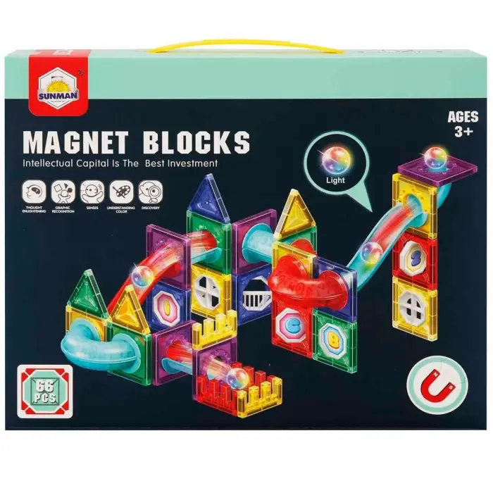 4399 SUN-YFN-MANYETİK BLOK IŞIKLI 66PRÇ