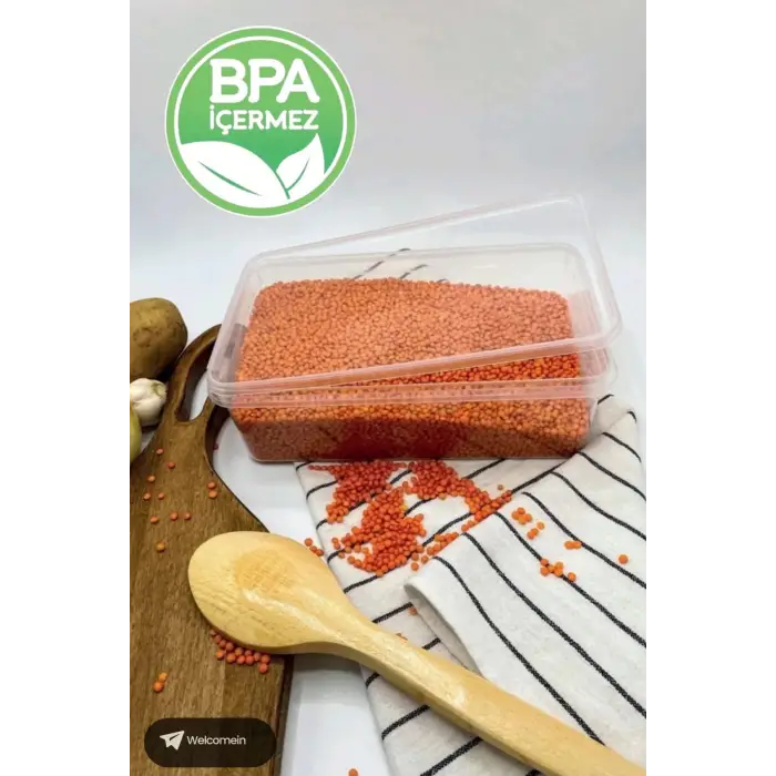 5 Adet 2 Lt. 5 Adet 1 Lt. Kendinden Kapaklı Derin Dondurucuya Uygun Buzluk Saklama Kabı Düzenleyici