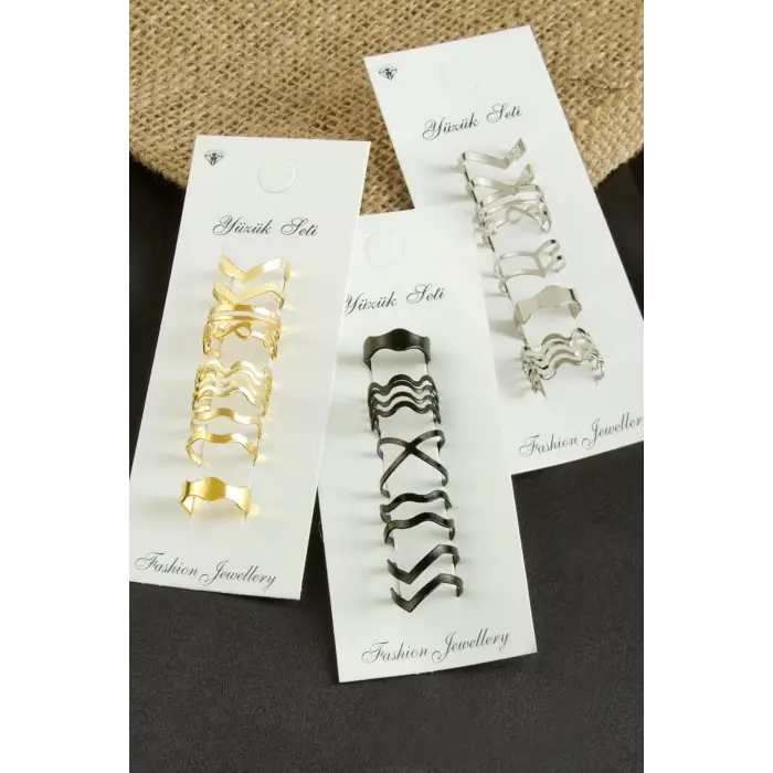 5 Adet Eklem Yüzük