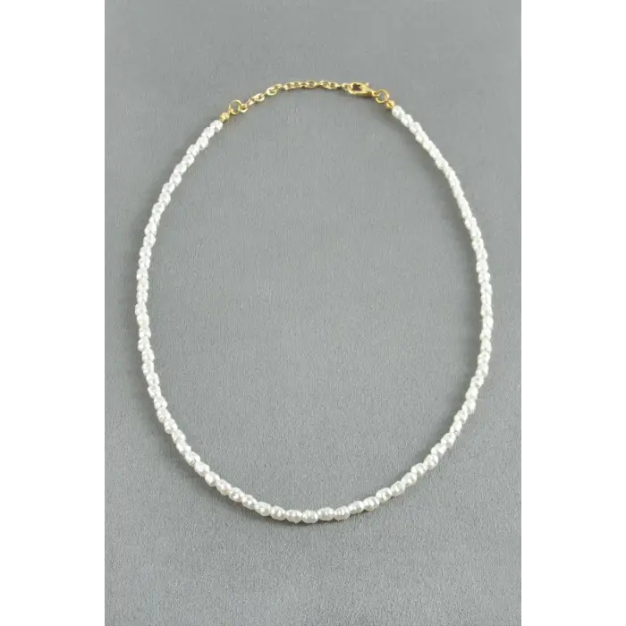 5 mm Silindir İnci Kolye