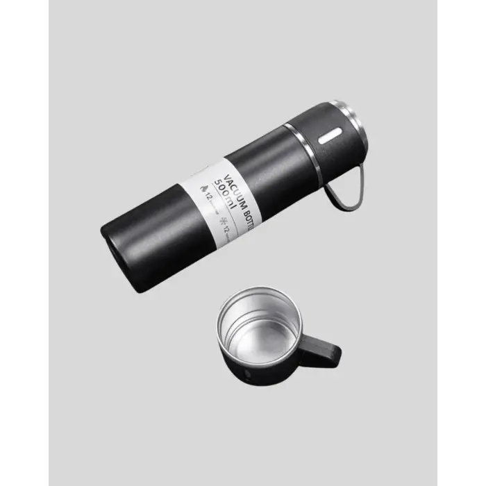 500 ml Vakumlu Termos – Çift Kat Paslanmaz Çelik, Sızdırmaz Kapağıyla Sıcak ve Soğuk İçeceklere Özel