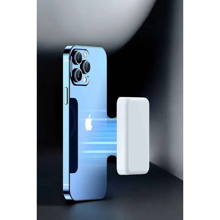 5000 Mah İOS Uyumlu Magsafe Kablosuz Şarj Hızlı Şarj Desteği